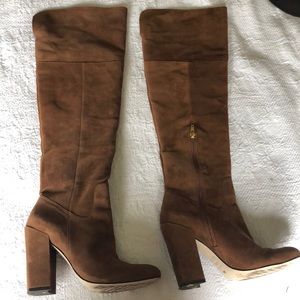 Over the knee brow boots
